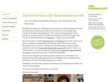 Tablet Screenshot of kosmetik-grimminger.de